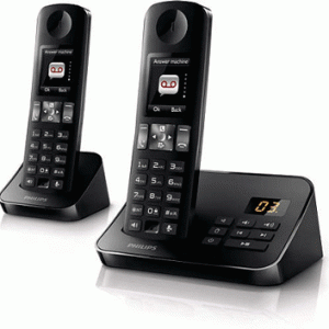 تلفن بیسیم فیلیپس دوگوشی مدل D6052B