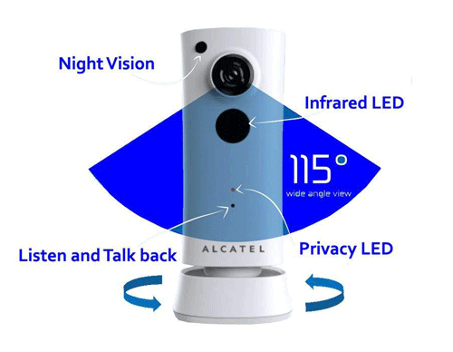 دوربین کنترل کودک آلکاتل مدل IPC-21FX