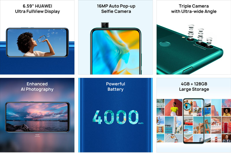 گوشی هوآوی 2019-Y9 prime ظرفیت 128 گیگابایت